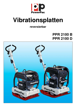 Planchas vibratorias reversibles PowerPac PPR 2100D/400