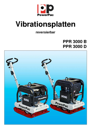 Planchas vibratorias reversibles PowerPac PPR 3000D/500