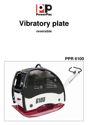 Planchas vibratorias reversibles PowerPac PPR 6100D/600E