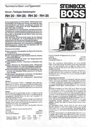 Carretillas elevadoras diesel Steinbock RH 30 D