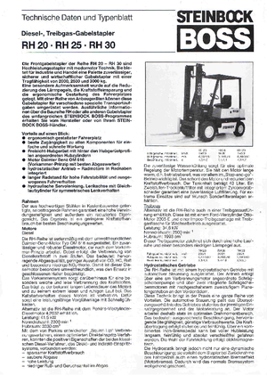 Carretillas elevadoras diesel Steinbock RH 25 D