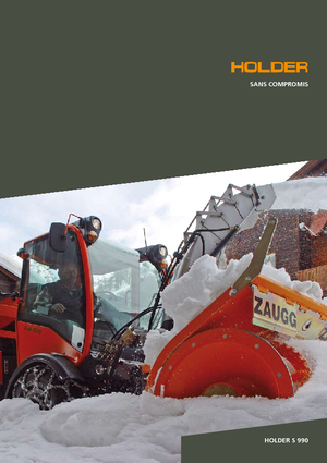 Tractores de uso municipal Holder S 990