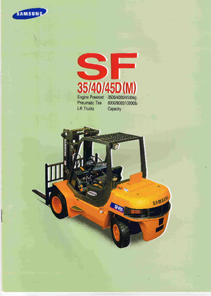 Carretillas elevadoras diesel Samsung SF 40 D