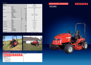 Tractores de uso municipal Shibaura SG 280