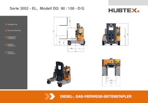 Carretillas elevadoras de carga lateral diesel Hubtex DQ 100-G