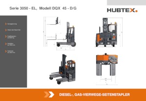 Carretillas elevadoras de carga lateral diesel Hubtex DQ 45-D