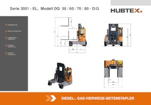 Carretillas elevadoras de carga lateral diesel Hubtex DQ 70-D