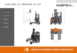 Carretillas elevadoras de carga lateral diesel Hubtex DQX 45-G