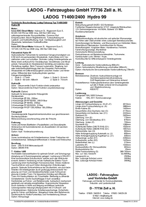 Tractores de uso municipal Ladog T 1400 T3