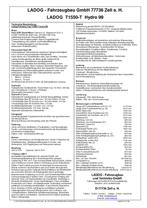 Tractores de uso municipal Ladog T 1550 G TransFlex