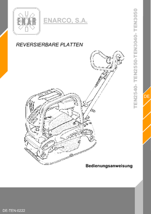 Planchas vibratorias reversibles Enar TEN 2540 DH