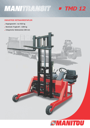 Carretillas elevadoras auxiliares diesel Manitou TMD 12