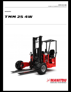 Carretillas elevadoras auxiliares diesel Manitou TMM 25-4 W