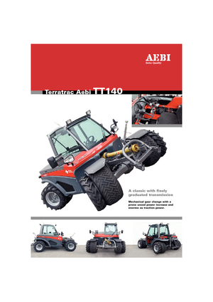 Tractores de uso municipal Aebi TT 140