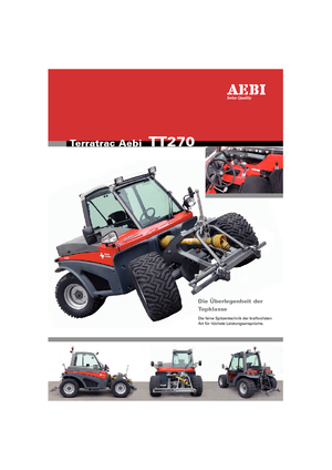 Tractores de uso municipal Aebi TT 270