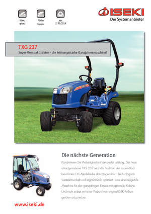 Tractores de uso municipal Iseki TXG 237