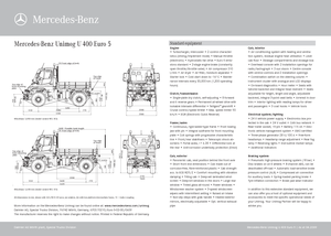 Tractores de uso municipal Unimog U 400