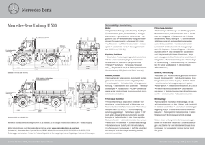 Tractores de uso municipal Unimog U 500