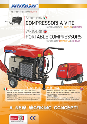 Compresores Portátiles - Diesel, Eléctr., Gasolina Rotair VRK 185 D 