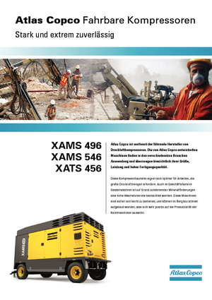 Compresores Portátiles - Diesel, Eléctr., Gasolina Atlas Copco XAMS 546 CD