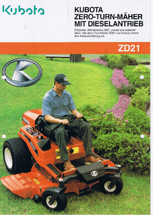 Tractores de uso municipal Kubota ZD 21