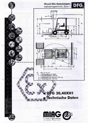 Carretillas elevadoras antidetonantes diesel Miag DFG 40 XH 1