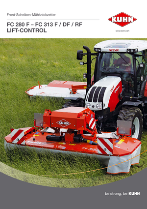 Cortadoras frontales - discos con condicionadores Kuhn FC 313 DF-FF