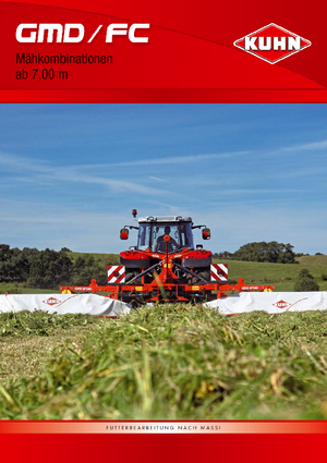 Combinaciones de segadoras - disco con acondicionadores Kuhn FC 883 FF-RA