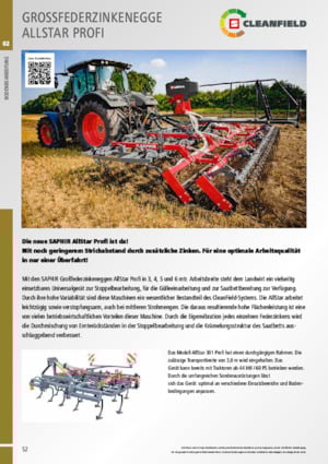 Gradas de disco -gancho Saphir AllStar 401 Profi 