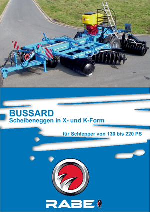 Gradas de disco -gancho Rabe Bussard JPR 52 C