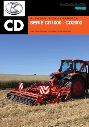 Gradas de disco -gancho Kubota CD1300