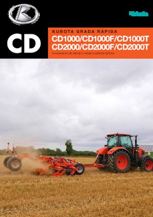 Gradas de disco -gancho Kubota CD2500T