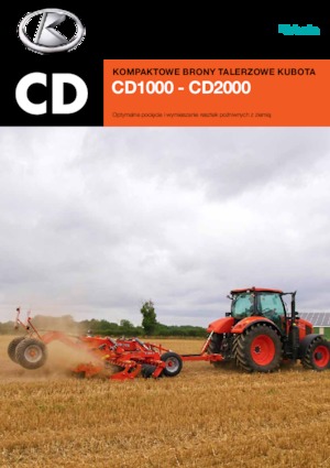 Gradas de disco -gancho Kubota CD2500T