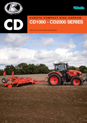 Gradas de disco -gancho Kubota CD2500