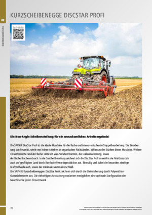 Gradas de disco -gancho Saphir DiscStar 305 Profi