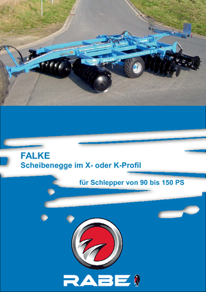 Gradas de disco -gancho Rabe Falke TLS 36-C