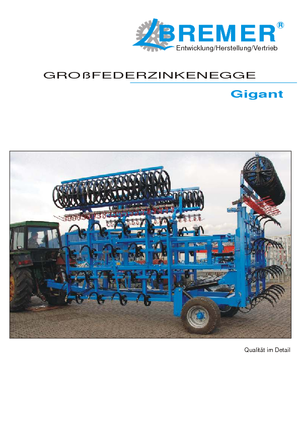 Gradas de disco -gancho Bremer Gigant GF 9