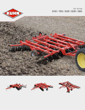 Gradas de disco -gancho Kuhn Krause 8320-34N