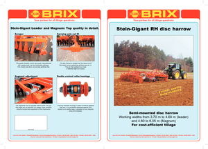 Gradas de disco -gancho Brix Leader 415