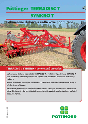 Gradas de disco -gancho Pöttinger Terradisc  5000 T