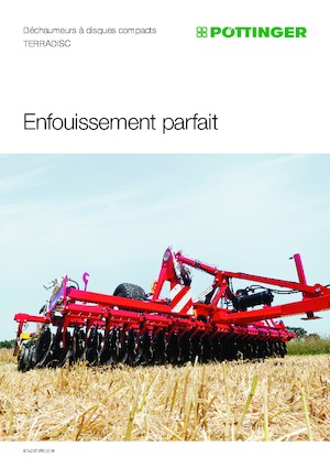 Gradas de disco -gancho Pöttinger Terradisc 8001 T