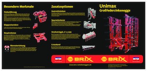 Gradas de disco -gancho Brix Unimax 500 H