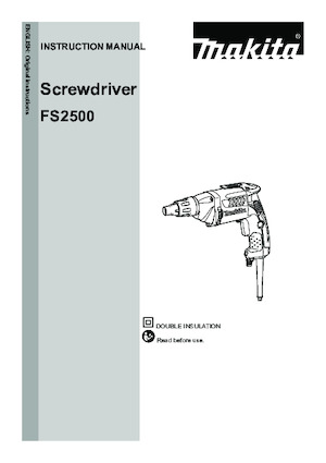 Taladros y destornilladores Makita FS2500