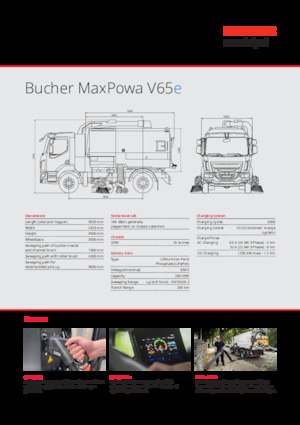 Camiones barredora duales Bucher-Schörling MaxPowa V65e