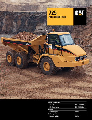 Dumperes articulados Caterpillar 725