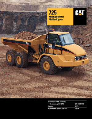 Dumperes articulados Caterpillar 725