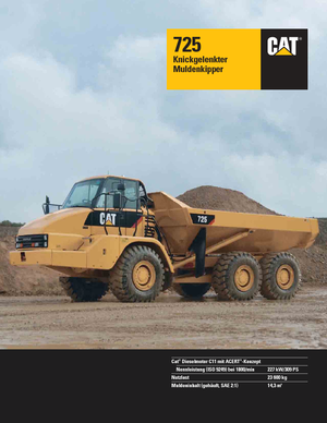 Dumperes articulados Caterpillar 725