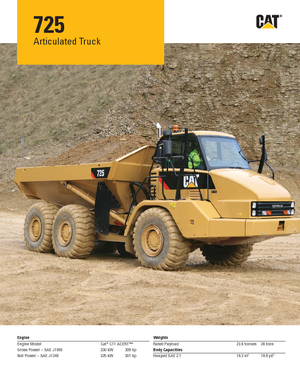 Dumperes articulados Caterpillar 725
