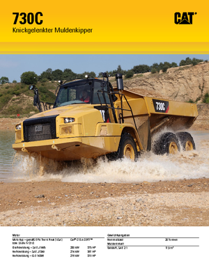 Dumperes articulados Caterpillar 730C