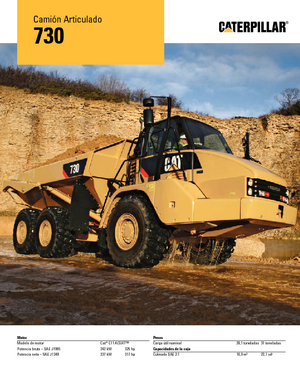 Dumperes articulados Caterpillar 730